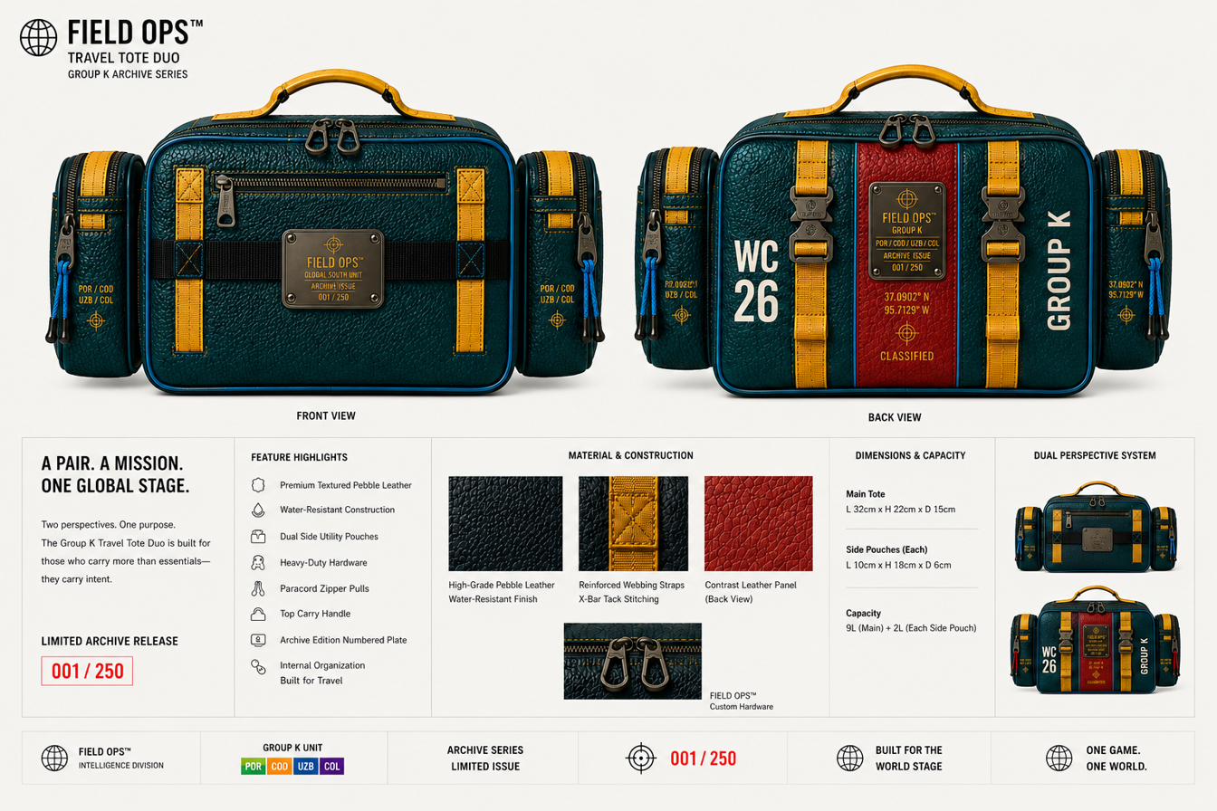 Group K Travel Tote Duo, full specification.