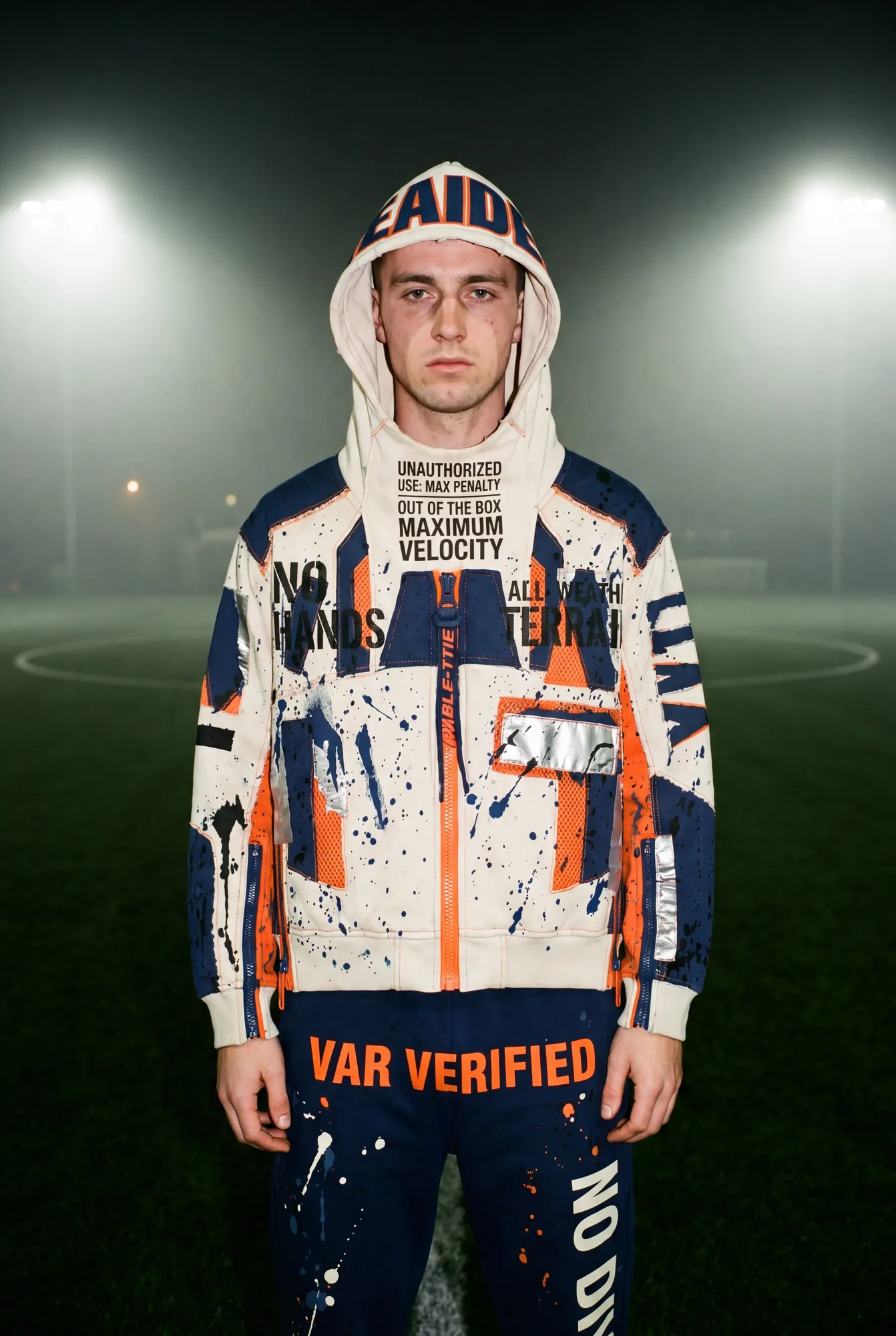 FIELD OPS HEADER Hoodie capsule. Pitch · Full Look Hero.