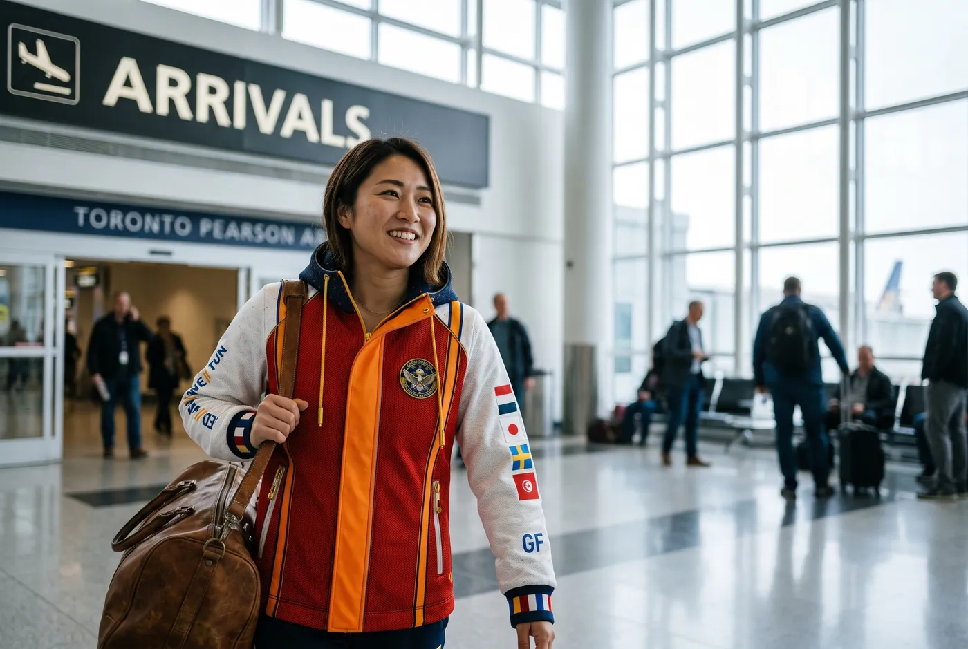 Group F route jacket at arrival.