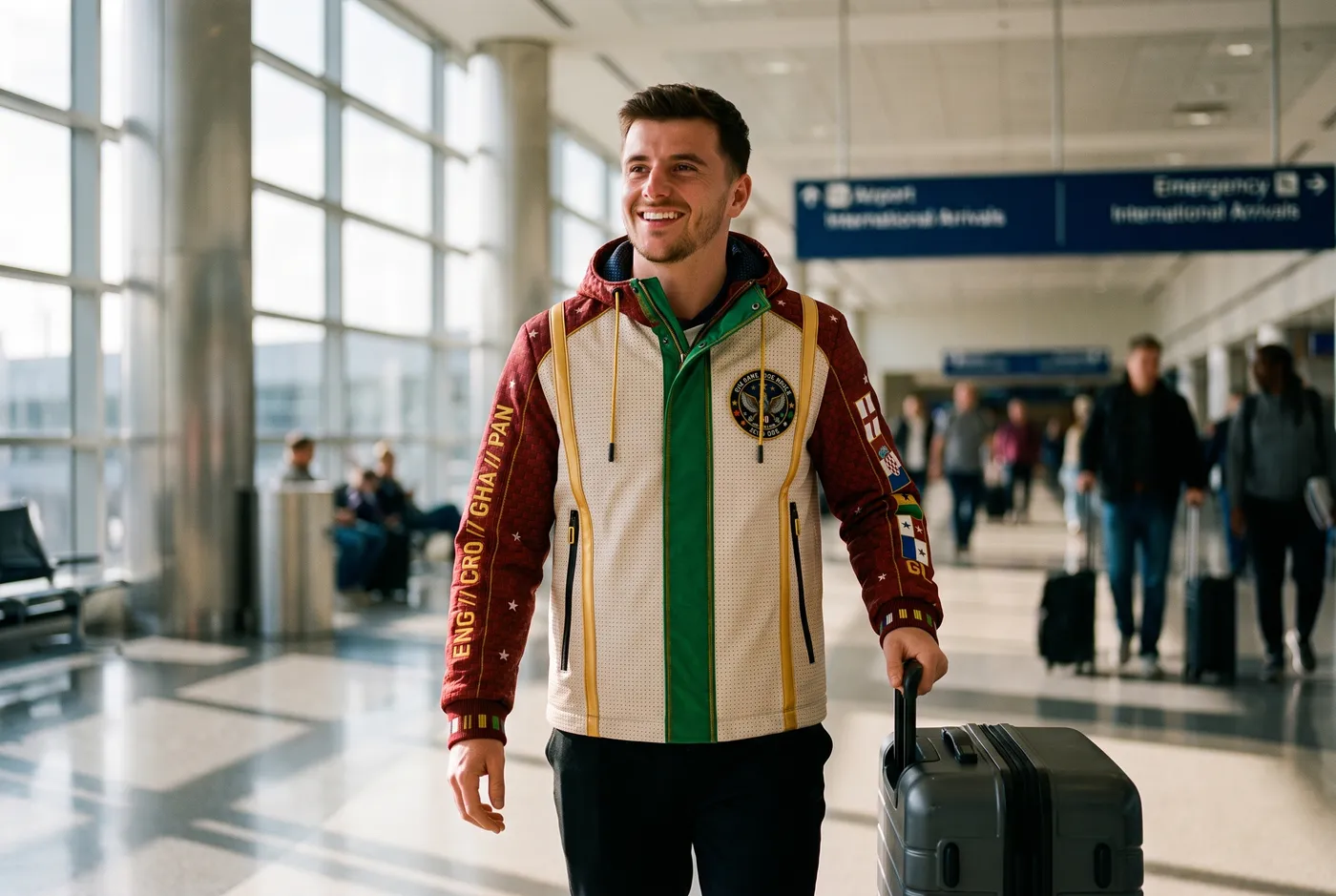 Group L route jacket at arrival.