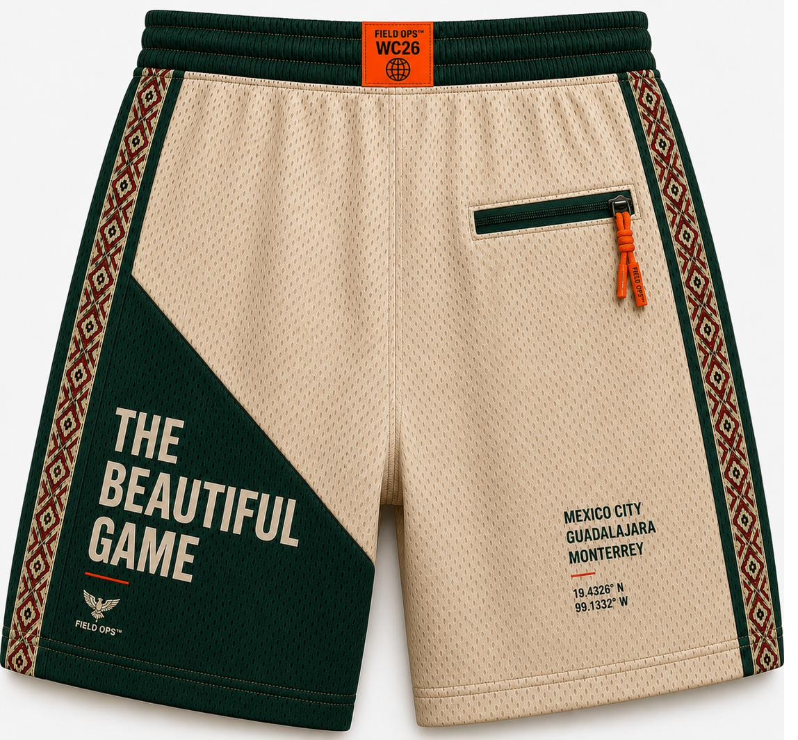 Mexico Host Nation Shorts, back.