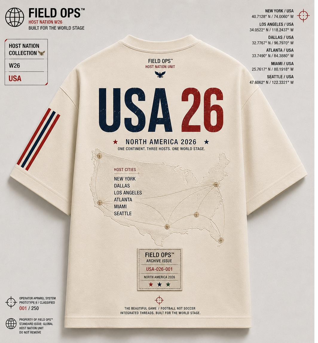 USA Host Nation Tee, back.
